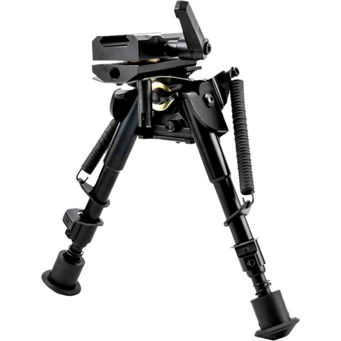 Сошки ShotTime BPST-RW-BRM быстросъёмные на Weaver, поворотные, 15-23см